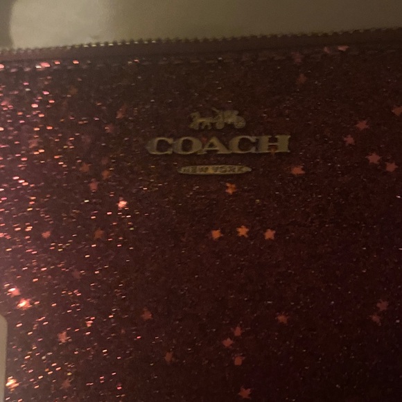 Brand NEW! Coach Starry Night  Sparkling Pink Wristlet - Picture 4 of 4